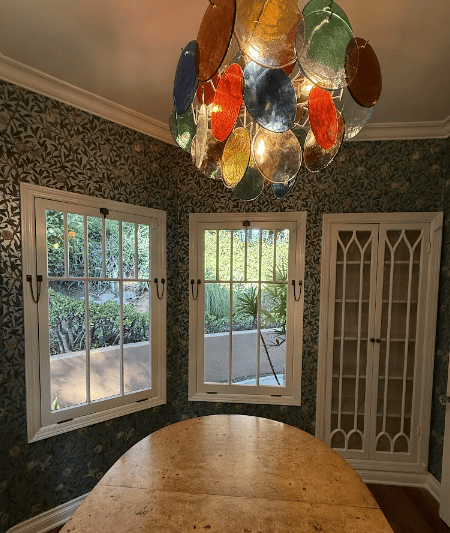 Wallpaper in bathrooms and kitchens